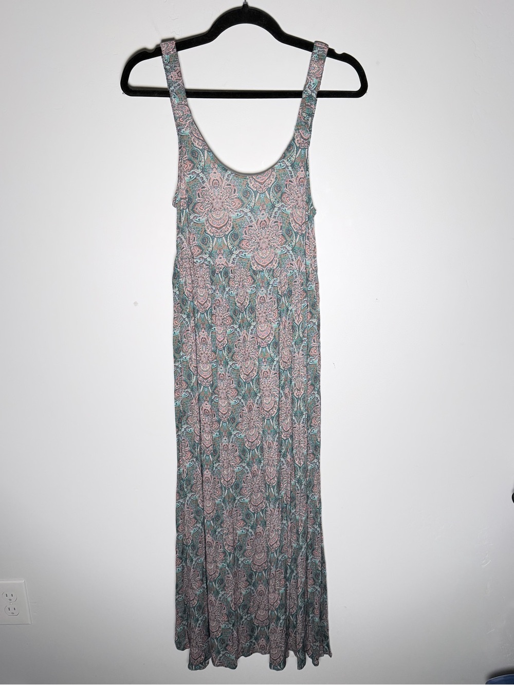 O'Neill Teal and Pink floral Tank Maxi Dress